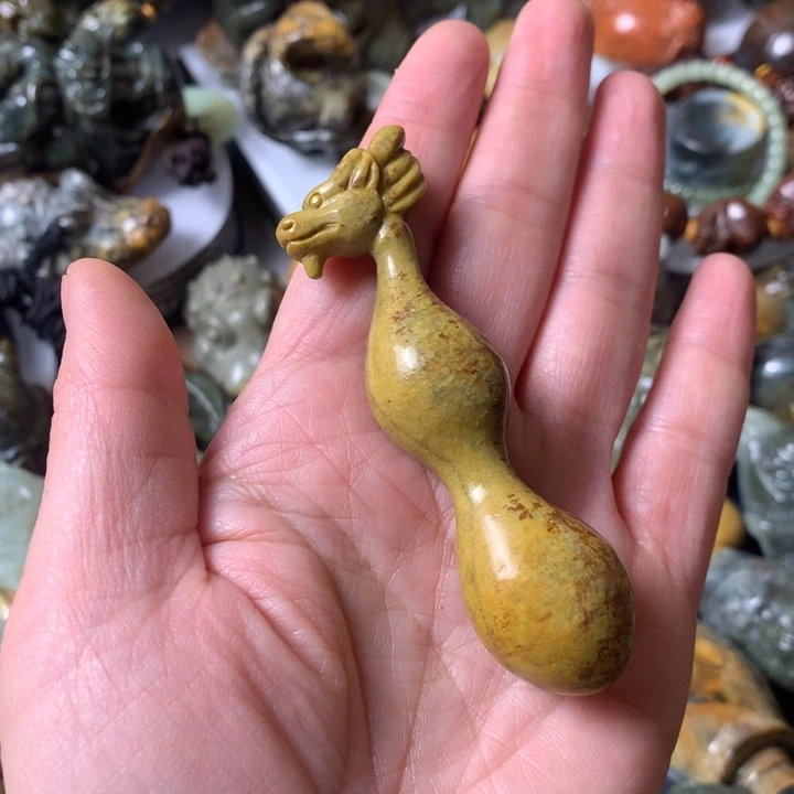 岫岩河磨玉（透闪石质玉）手链未镶嵌