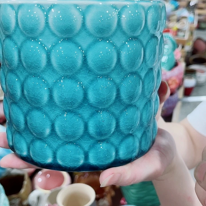 有孔，凑10元包邮陶瓷花盆发货！