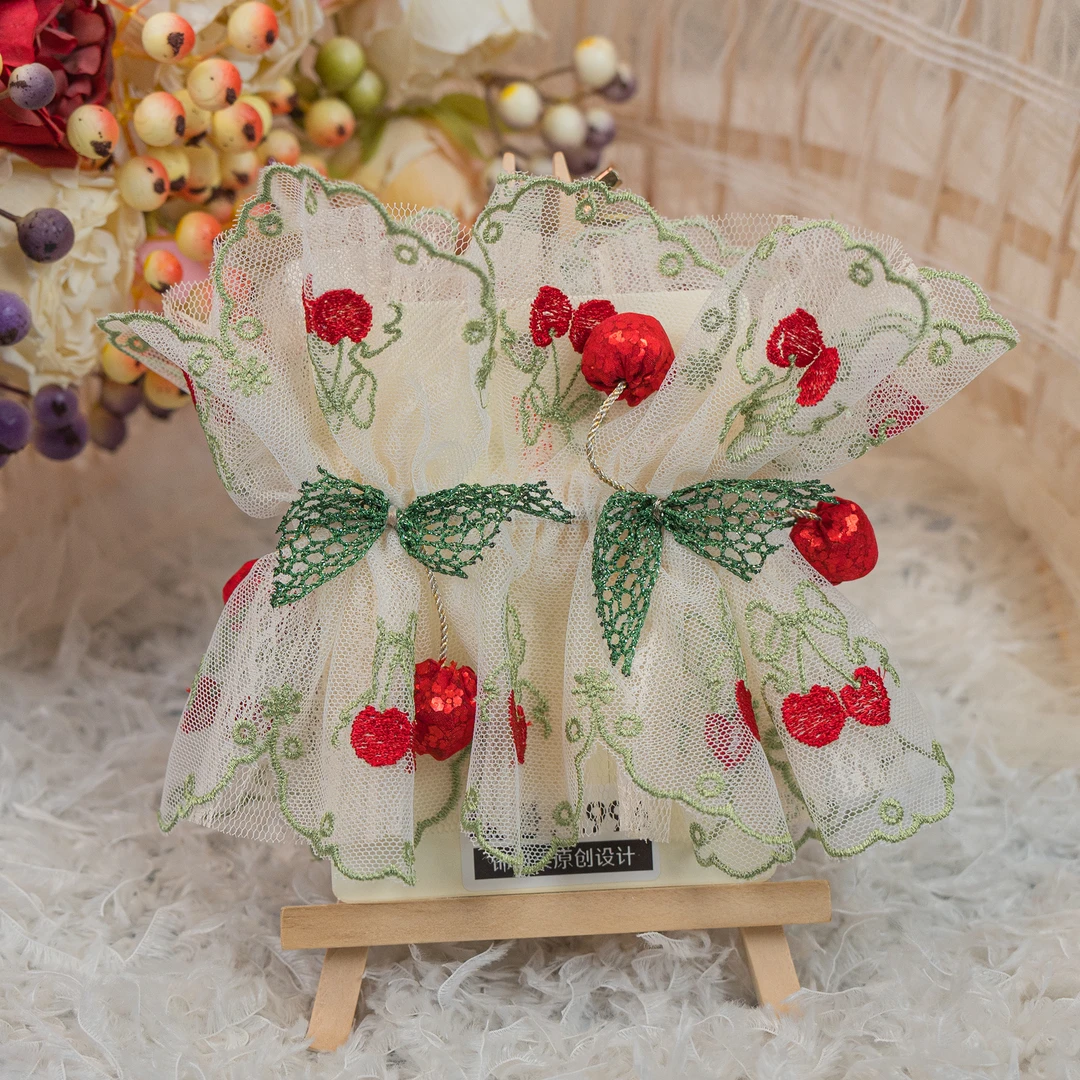 饰阿梁2996 樱桃肠圈头饰儿童小女孩发夹发饰可爱甜美百搭手工