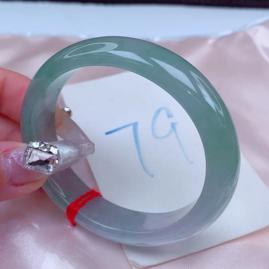 翡翠手镯未镶嵌天然缅甸翡翠A货手镯 贵妃