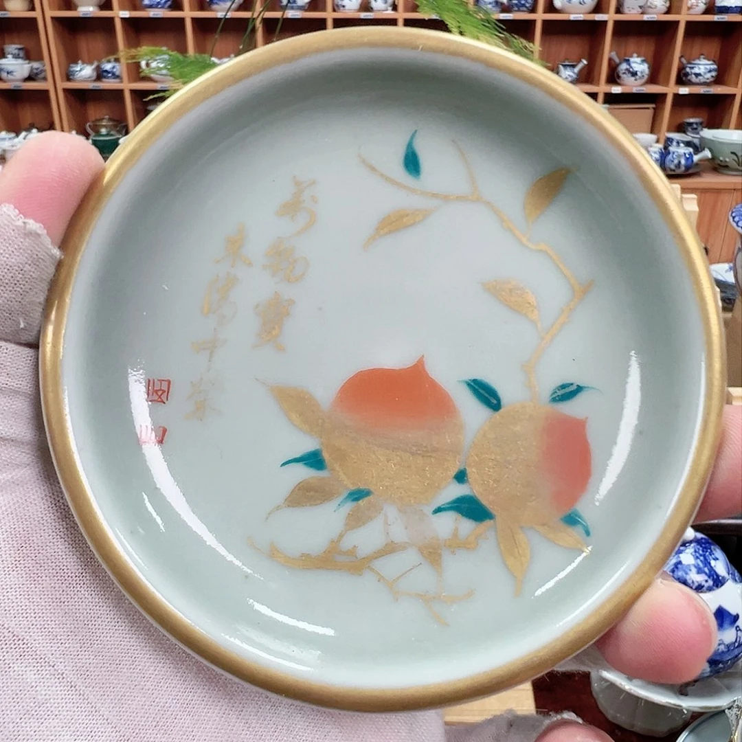 柴窑茶具茶壶茶杯盘子