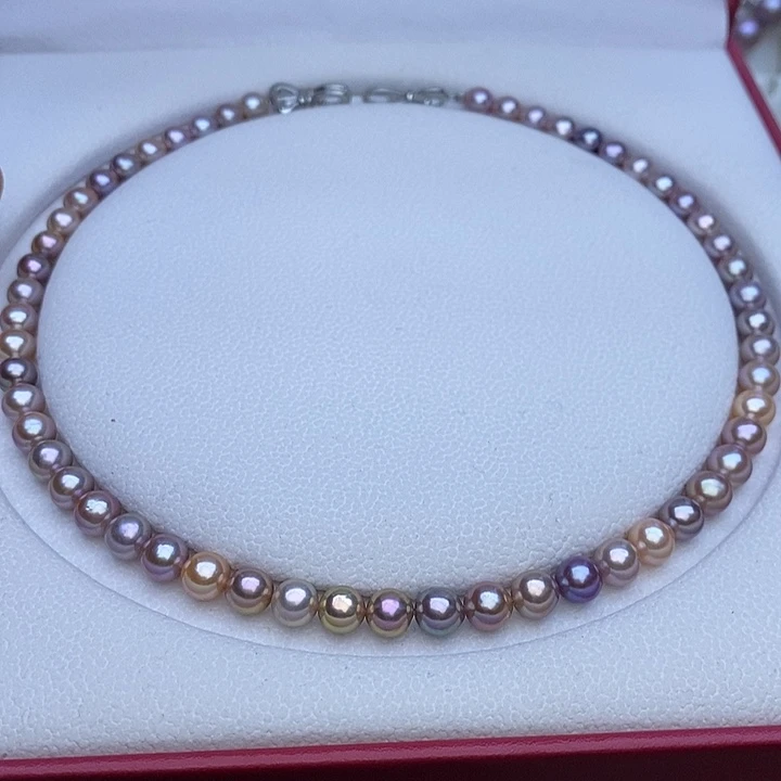 淡水珍珠项链未镶嵌7-7.5mm