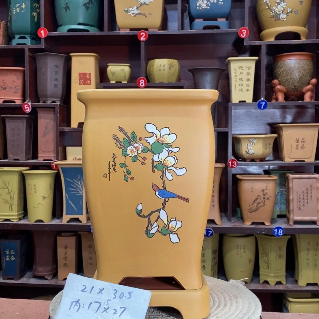 紫砂艺术紫砂花盆