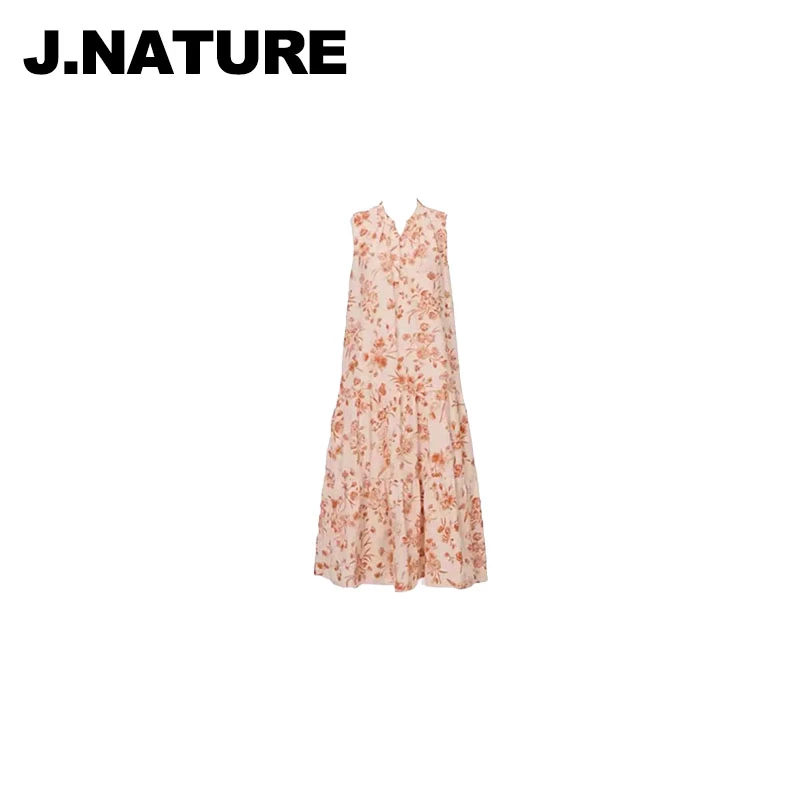 JUST NATURE ｜【FB原厂】夏新品仲夏花园法式碎花度假长款连衣裙