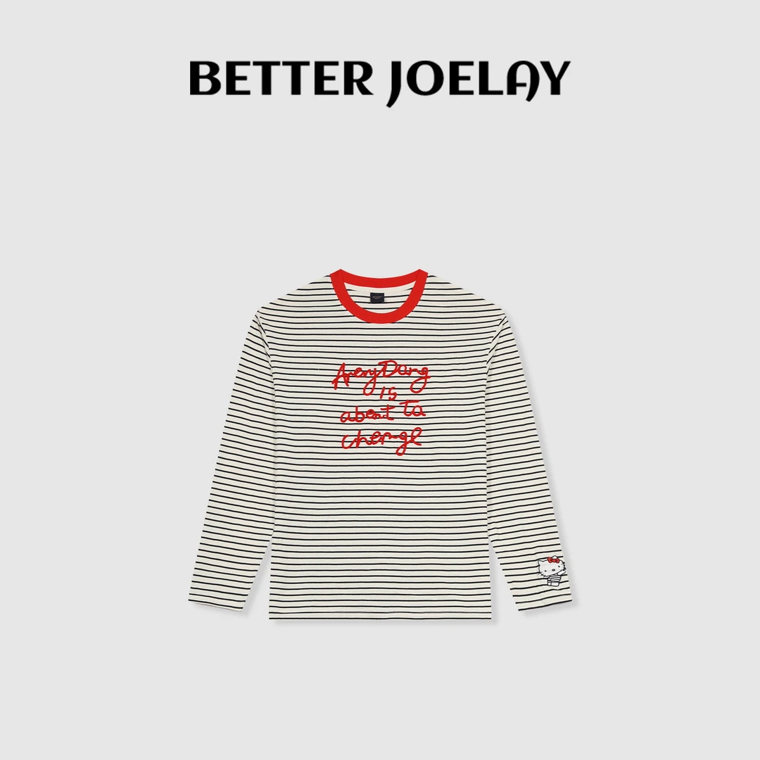 BETTER JOELAY-【kitty的梦想】百搭长袖T休闲宽松简约通勤风KH1761