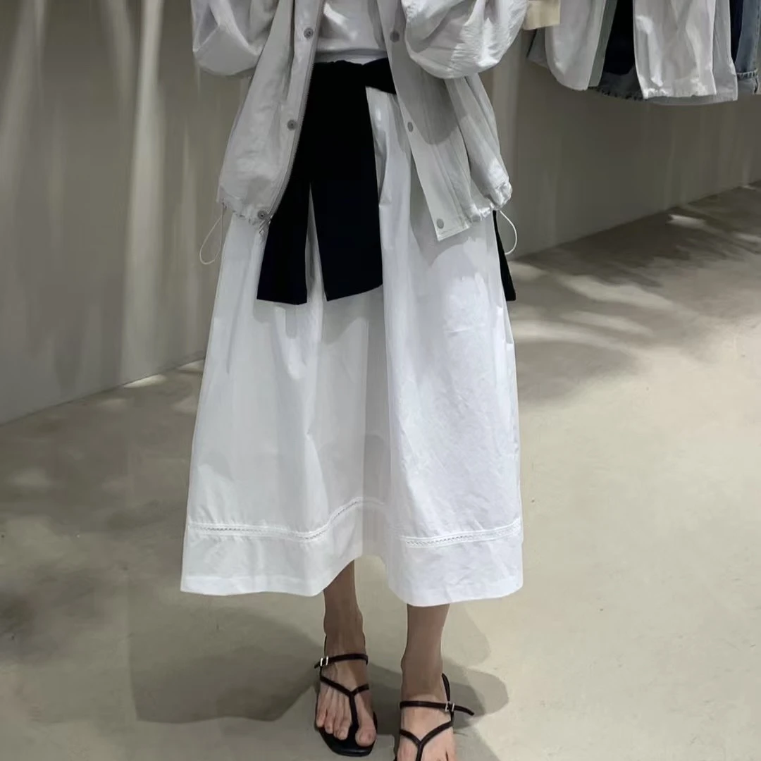 潇潇东大门镂空松紧腰仙女裙