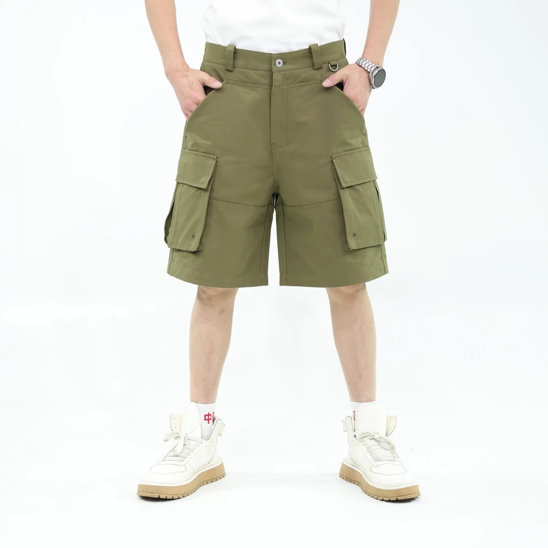 2025上新夏季百搭工装短裤潮流五分裤纯色常规款透气宽松薄款男士