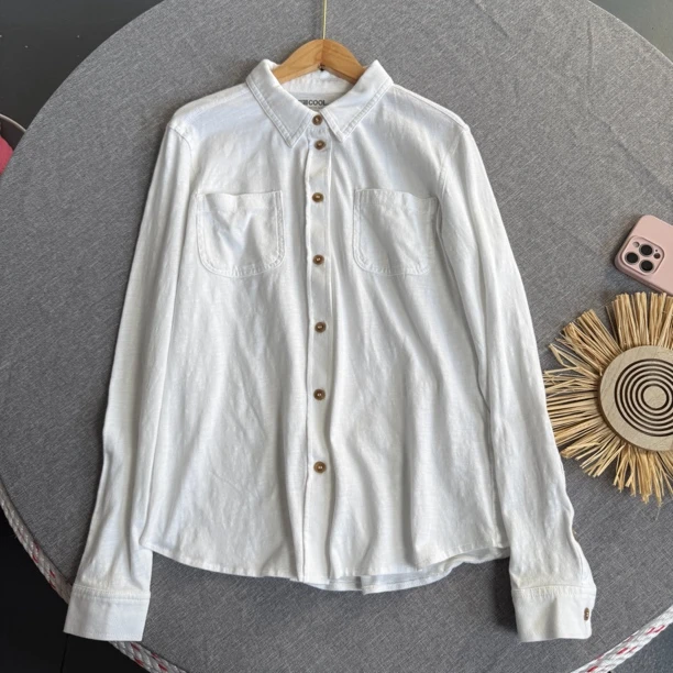 5555水洗棉四季款防晒单穿百搭时尚长袖休闲衬衫