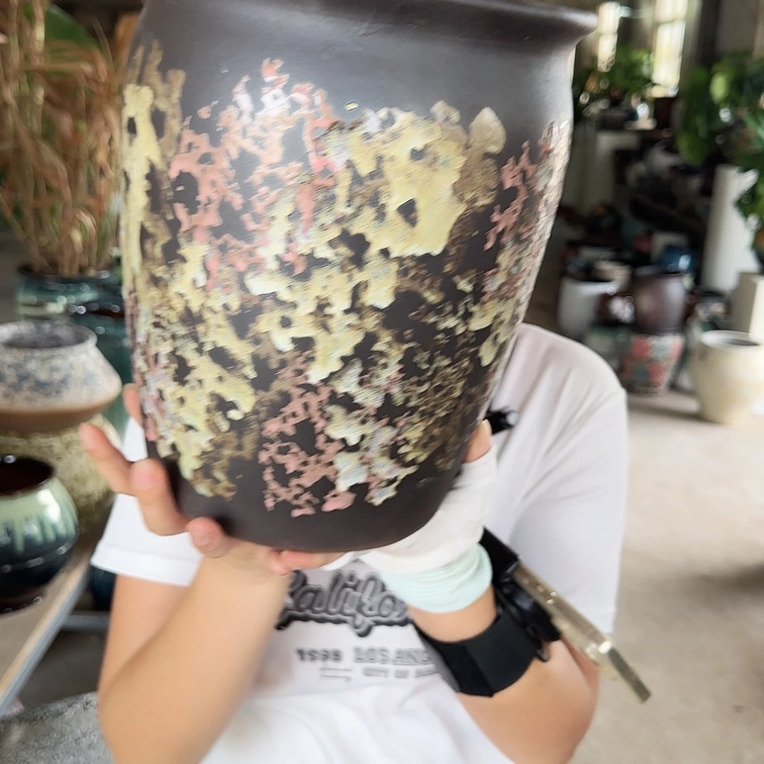 紫砂花盆王嫂花盆0927-110高25口20