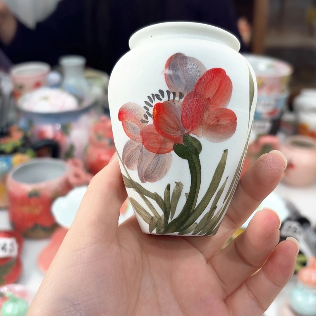 景德镇手绘高温釉下彩陶瓷茶具