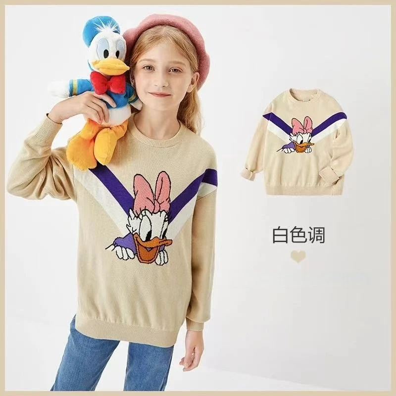 90-170码巴家女童毛衣秋冬季圆领针织打底衫纯棉洋气百搭保暖毛衣