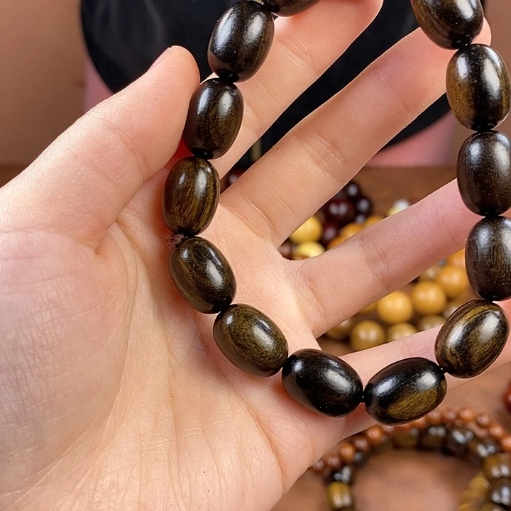 贡木黑油枣珠单圈