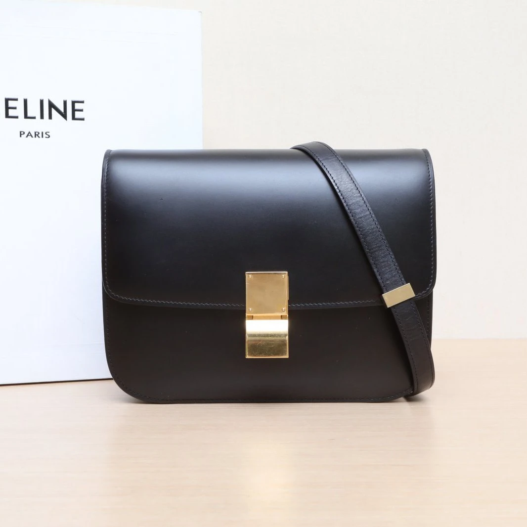 95新 Celine/思琳 【娇】Classic Box单肩包金扣P215359017