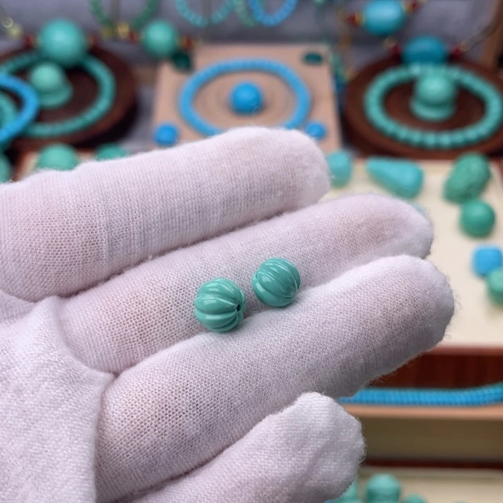 精品瓜珠一对卡8mm