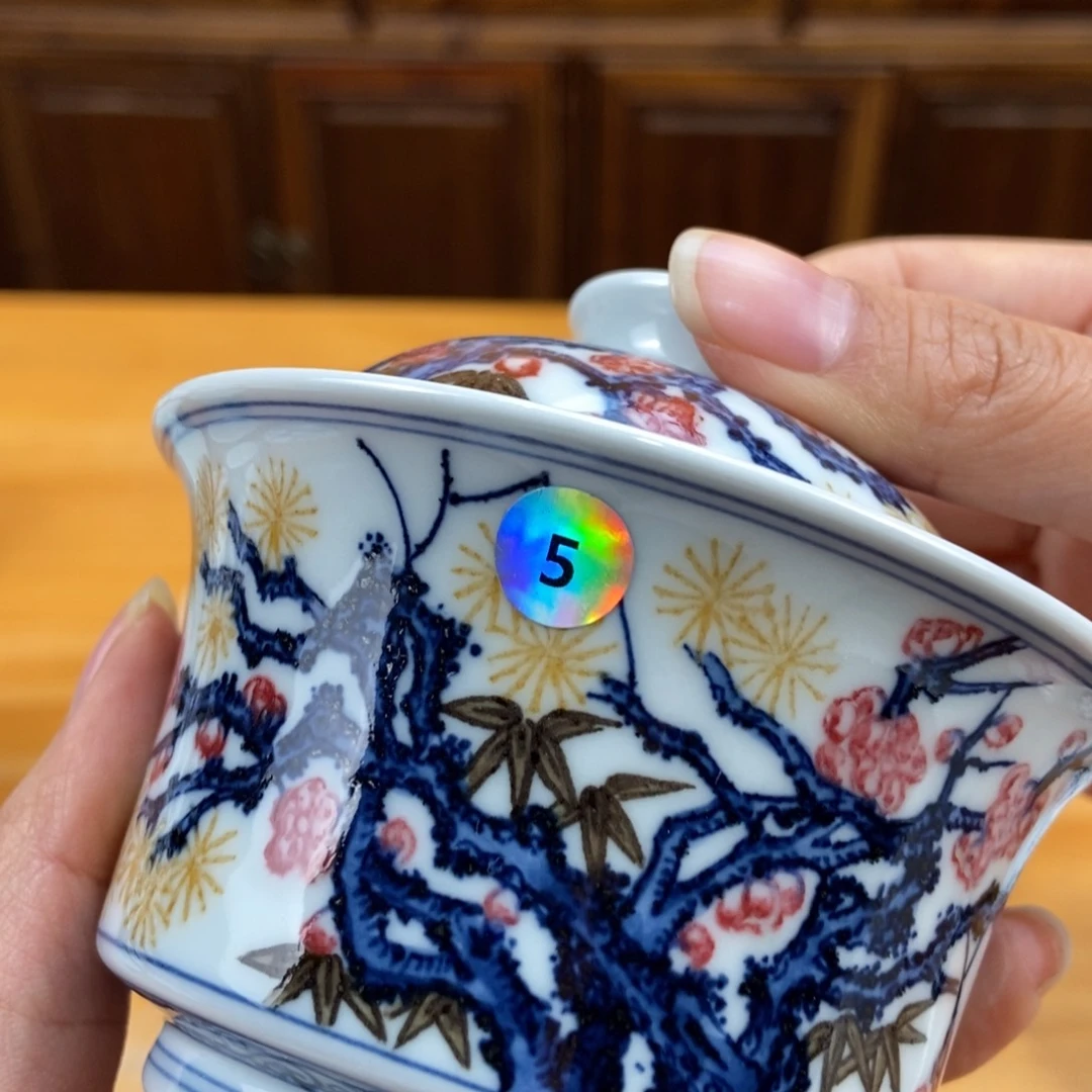 手绘现代茶具非古董