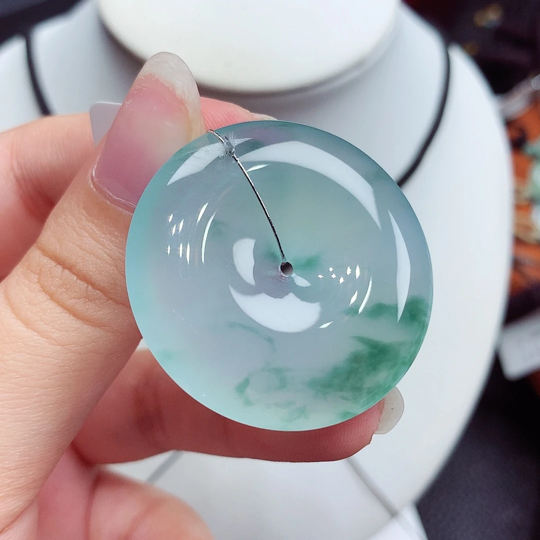 翡翠未镶嵌颈饰翡翠86，35.3/6.2