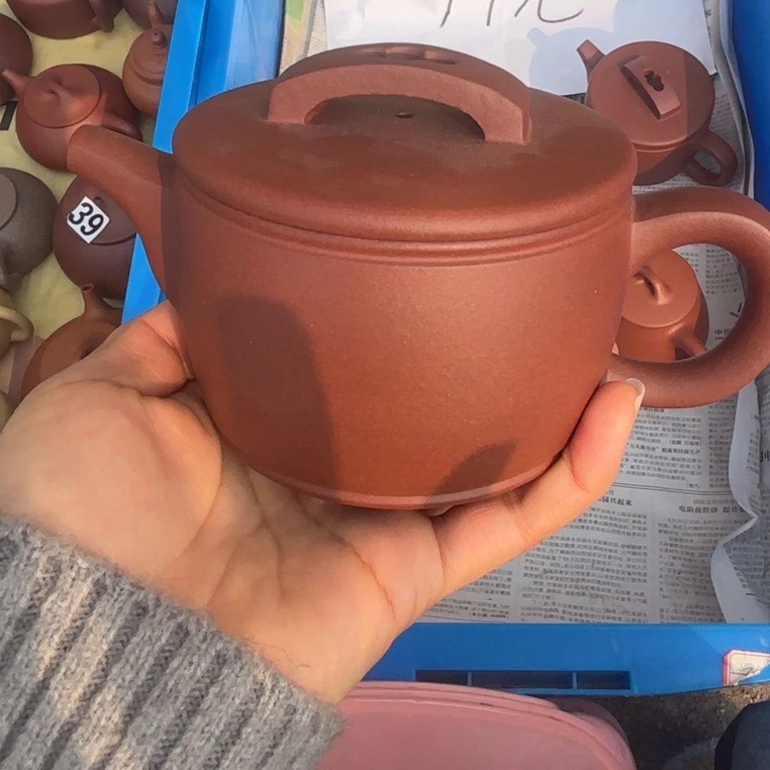 醉***一茶壶紫砂紫泥汉瓦200cc瑕疵