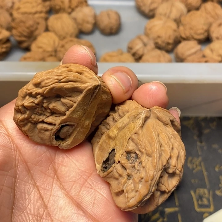 尖***黄文玩核桃吊坠文玩核桃异形单只