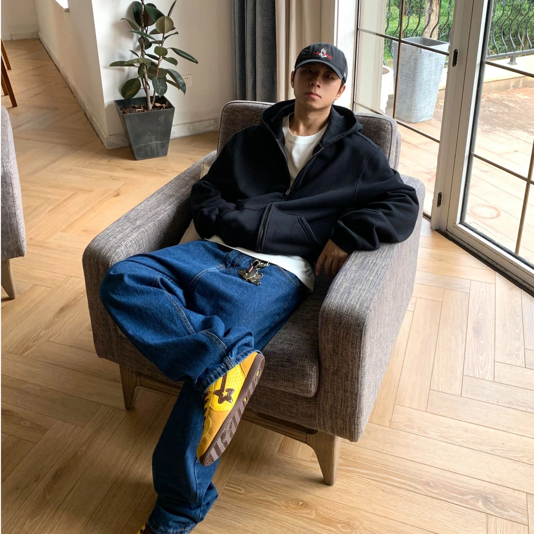 450重磅加绒加厚连帽卫衣开衫百搭日系男生秋冬2025新款纯色外套