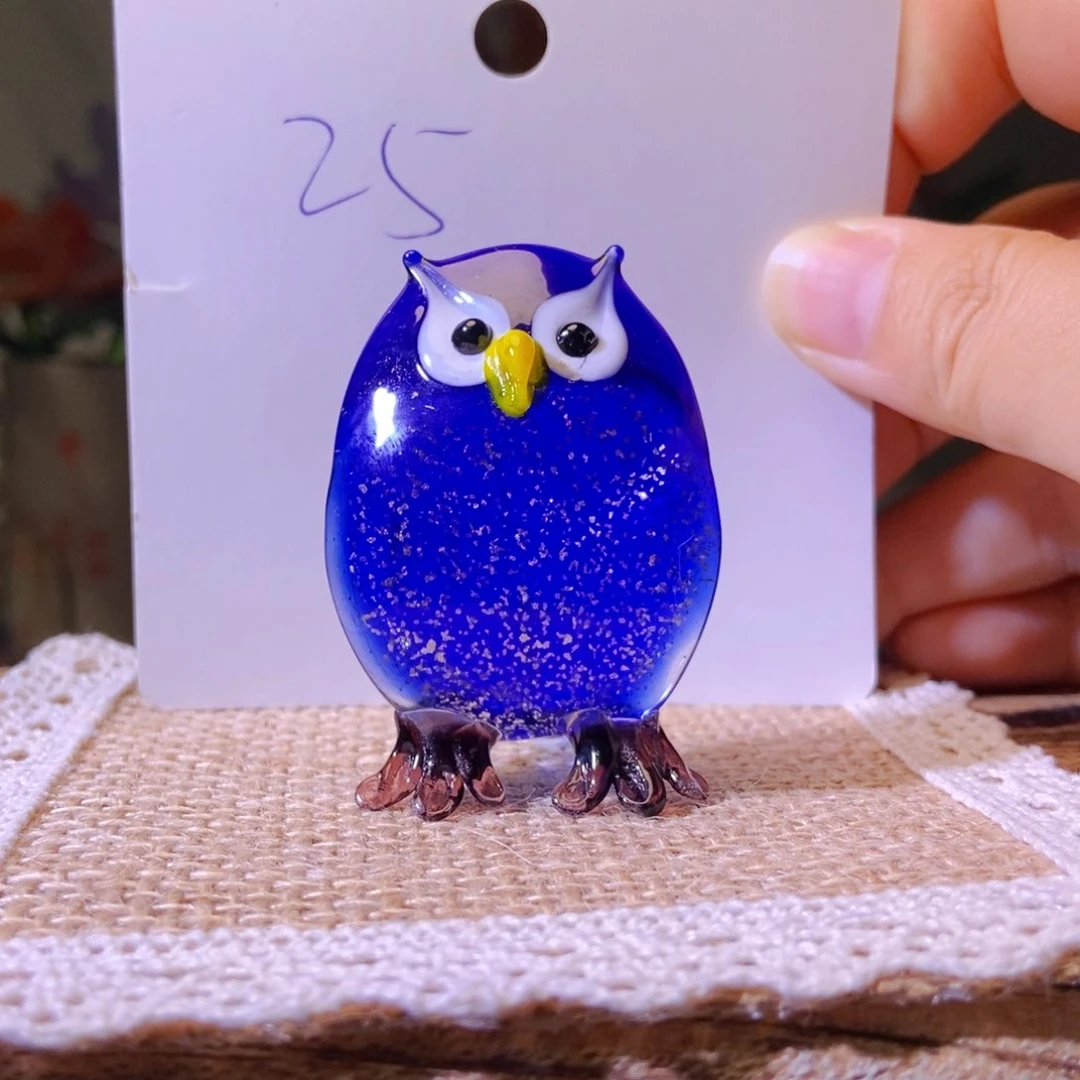 琉璃手工艺品猫头鹰