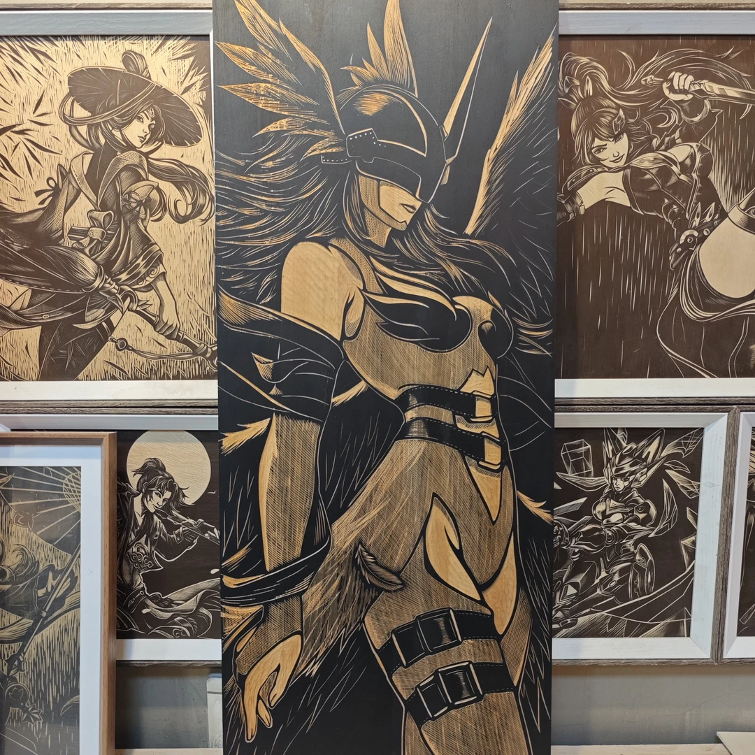 海贼王主题木门装饰画支持来图定制，纯手工雕刻，纯实木。