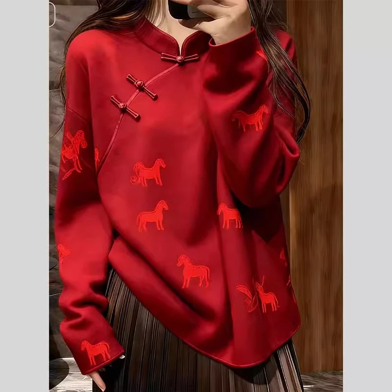 独特漂亮外套超火上衣新中式国风唐装禅意衬衫女2026春季新款小衫