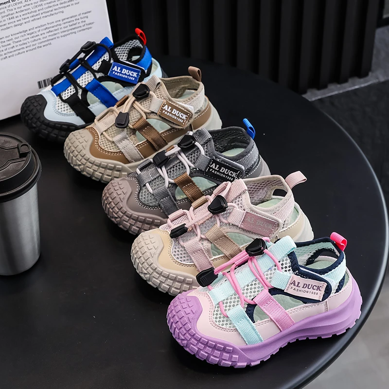 溯溪鞋2025夏季新款儿童运动鞋户外运动休闲鞋男童防滑涉水鞋