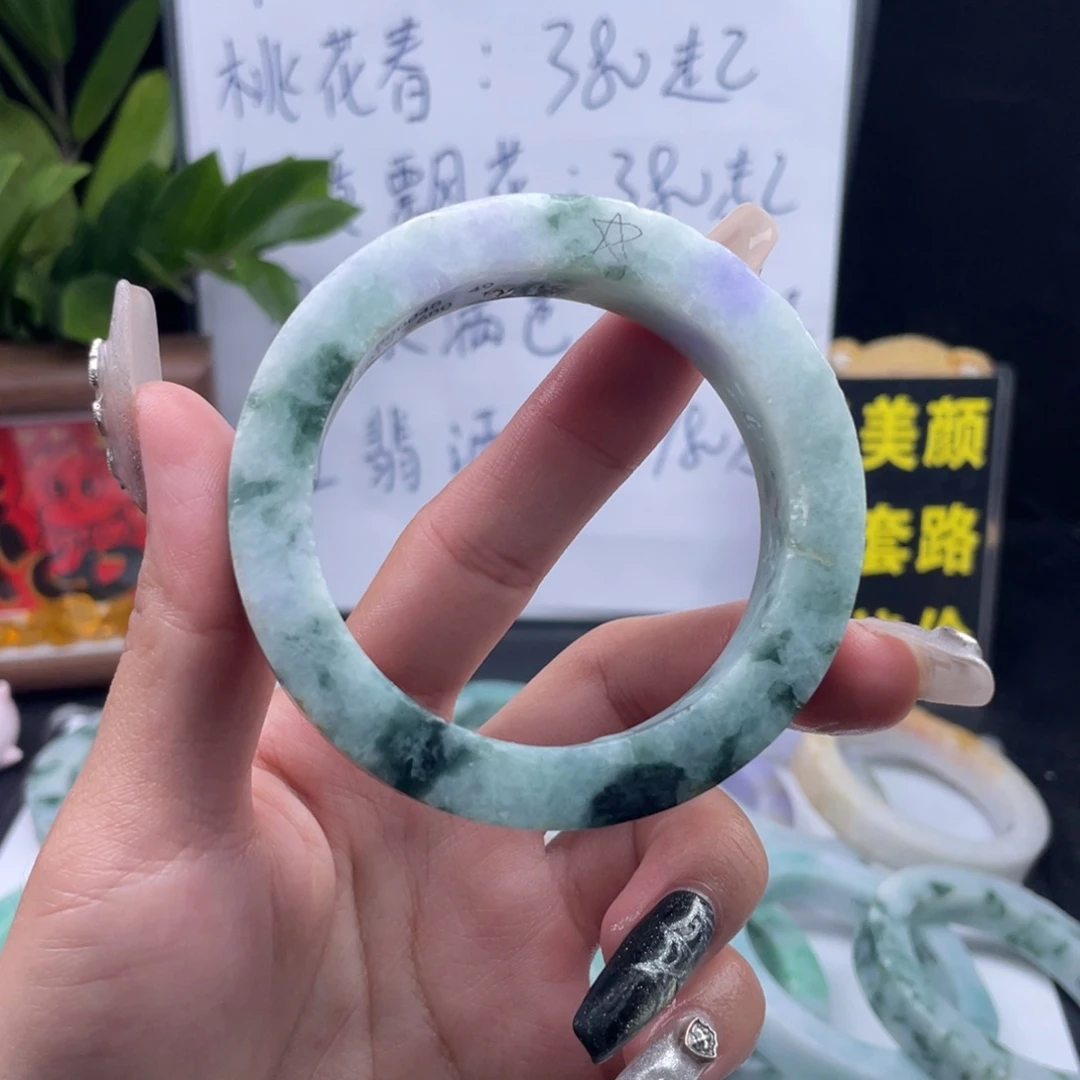 定制翡翠未镶嵌纯天然A货翡翠手镯