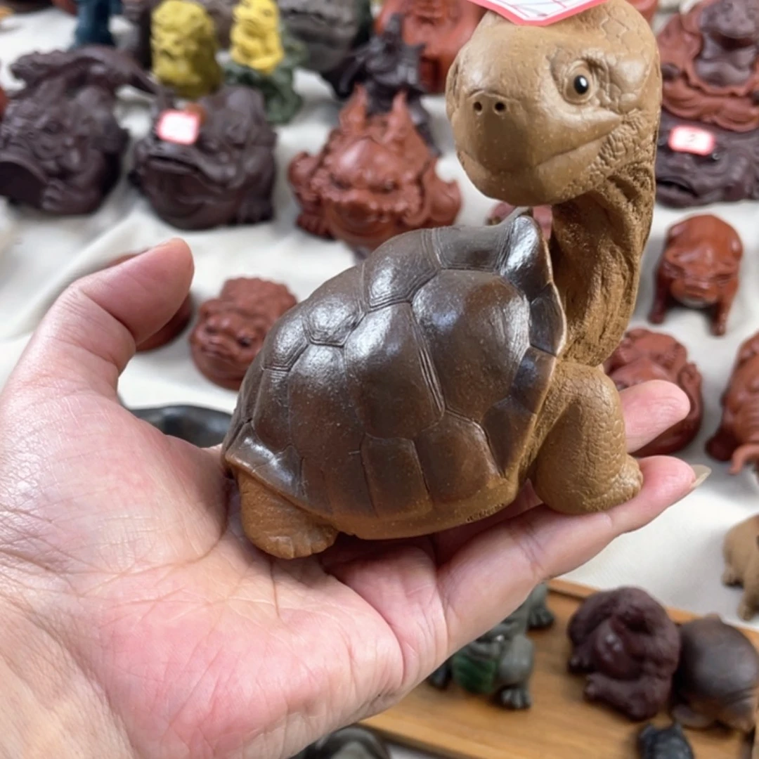 【闪购商品】紫砂茶宠“****来紫砂乌龟