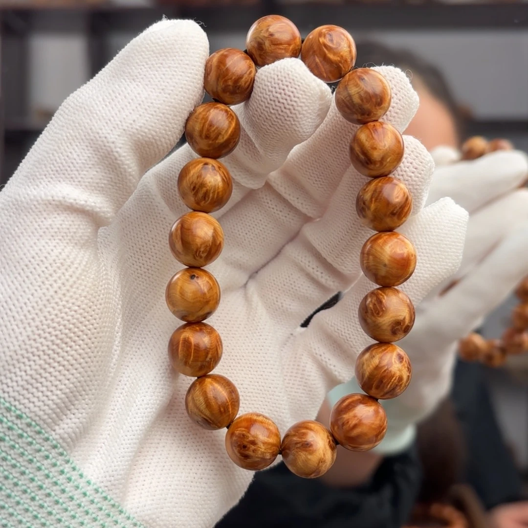 柏木（崖柏）手串/手链 1.2满凤尾瘤薄荷香瘤包20克 高货