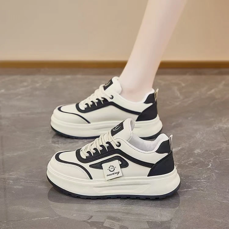 【嘉】2025春季运动百搭透气时尚厚底ins韩版休闲鞋