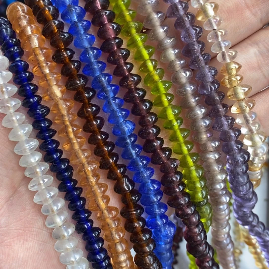 琉璃颈饰尼泊尔小飞碟隔片 073