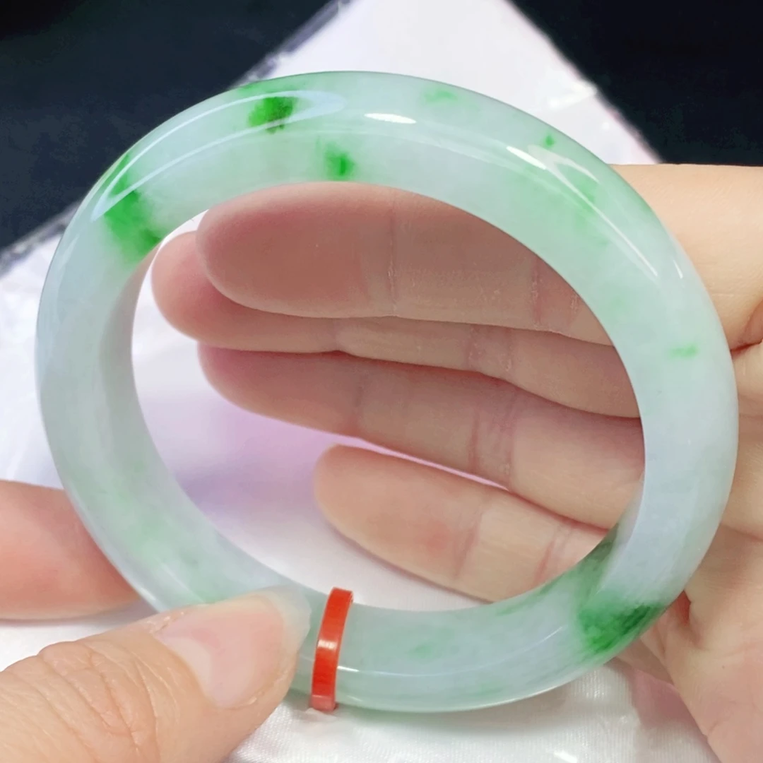 未镶嵌手镯翡翠56.8正圈