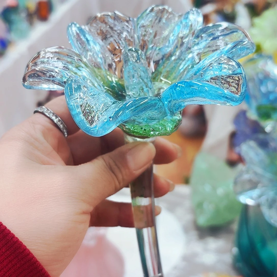 短杆福利不退不退琉璃花瓶花瓶艺术品