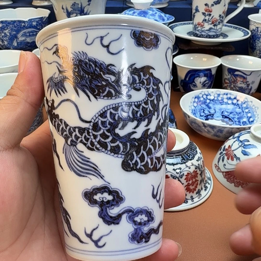 杯子景德镇全手工手绘陶瓷