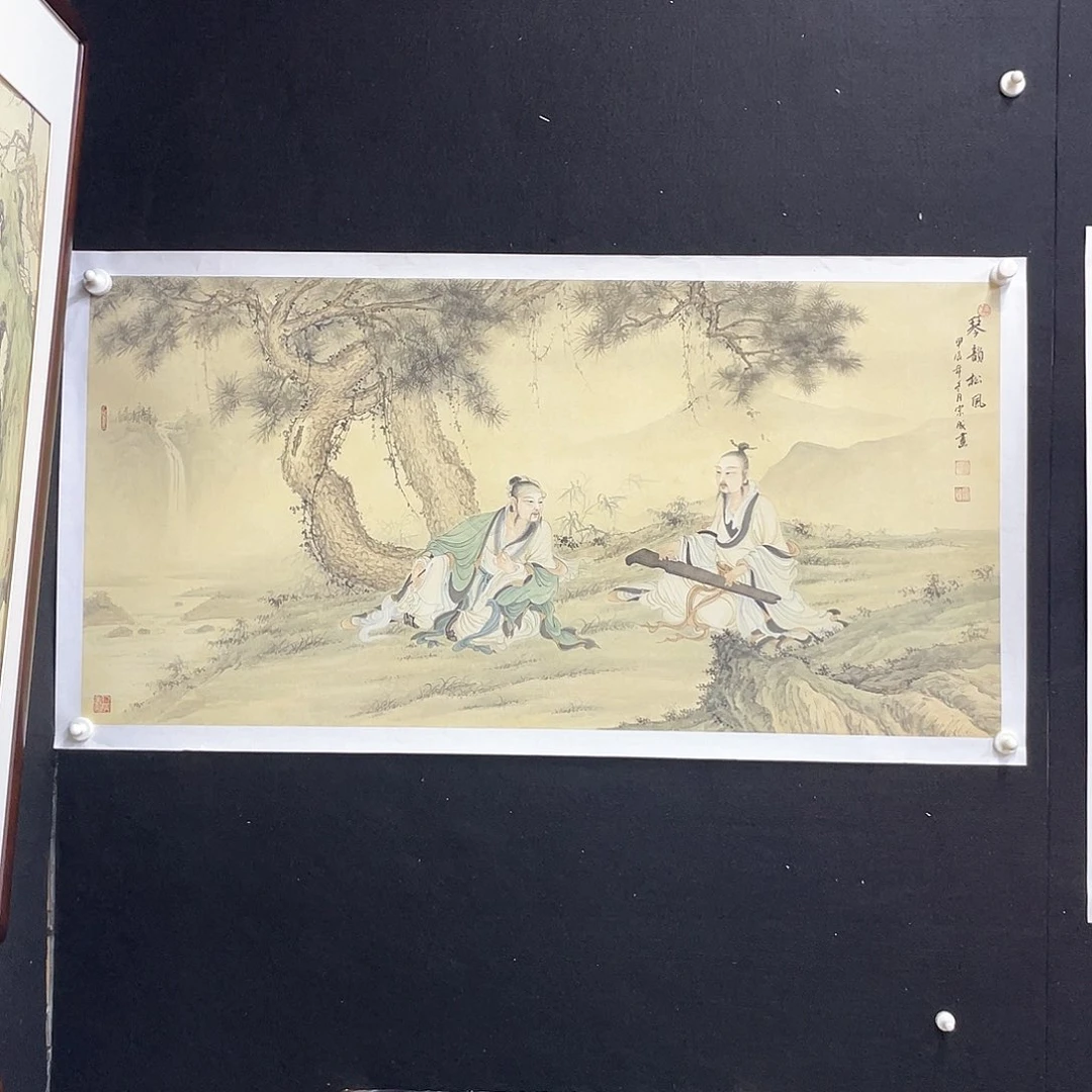 国画手绘国画,精品人物，苏宗成，画心