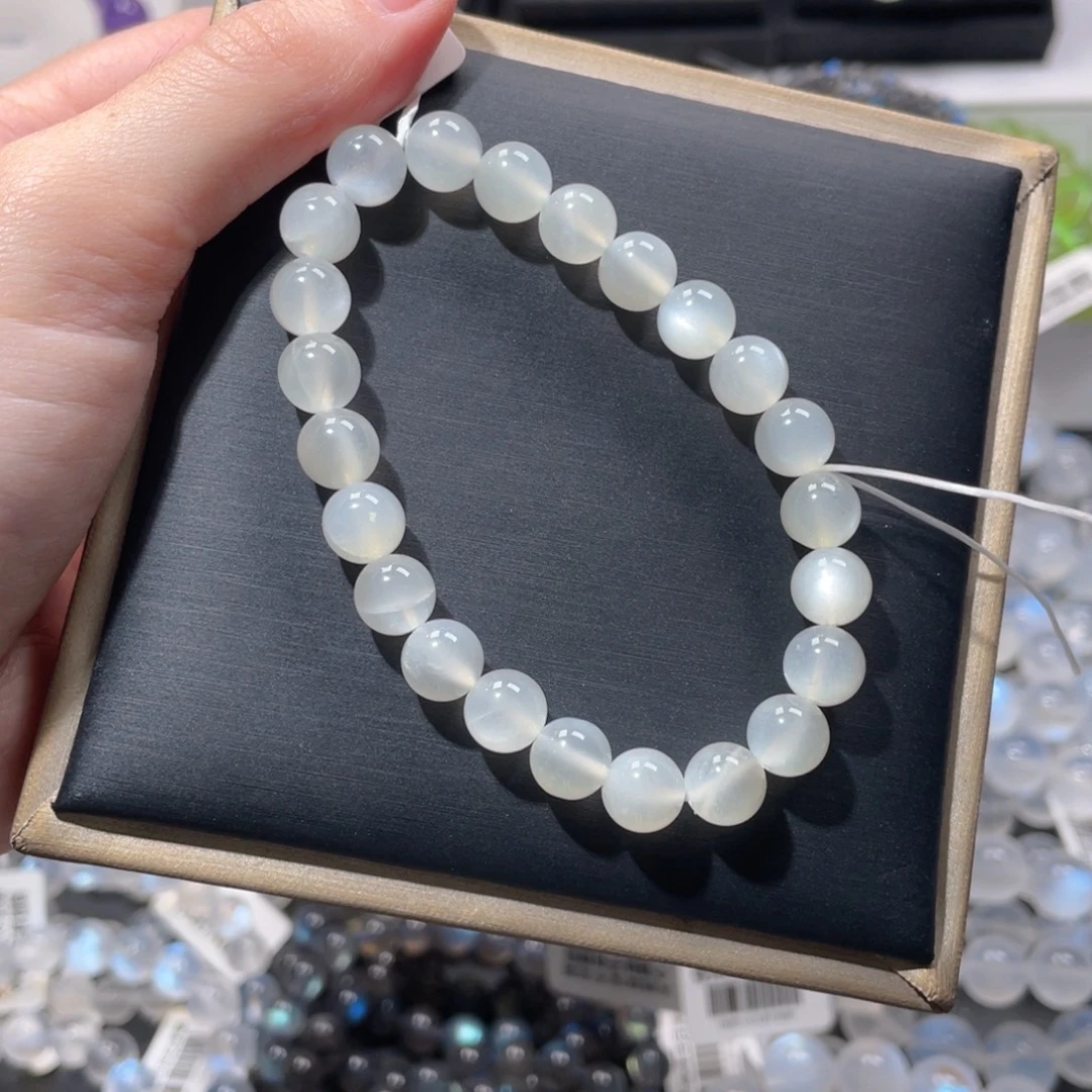 长石手链未镶嵌初恋白月光8m