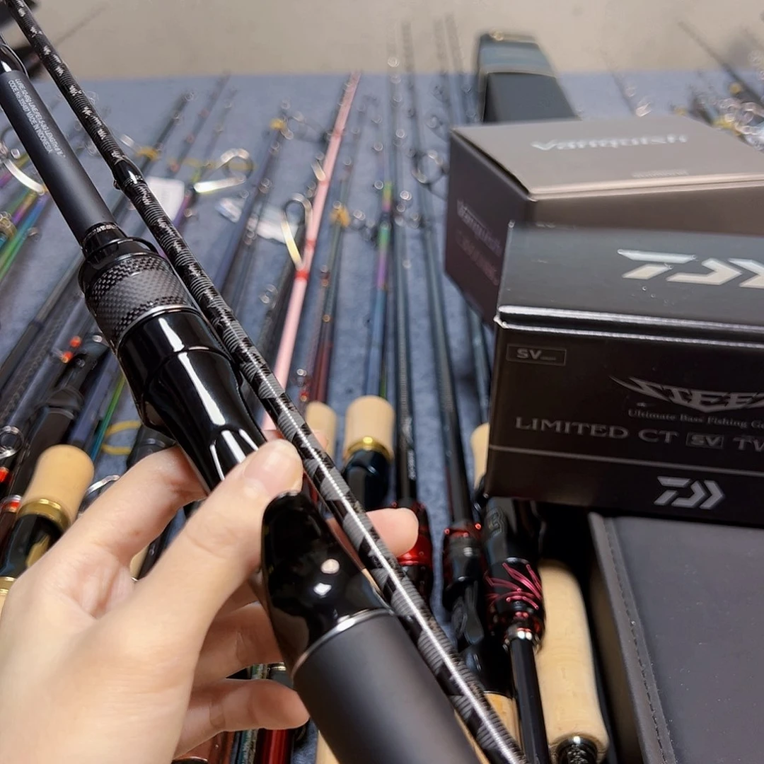 3.8m碳素科**选路亚杆枪柄两节路亚