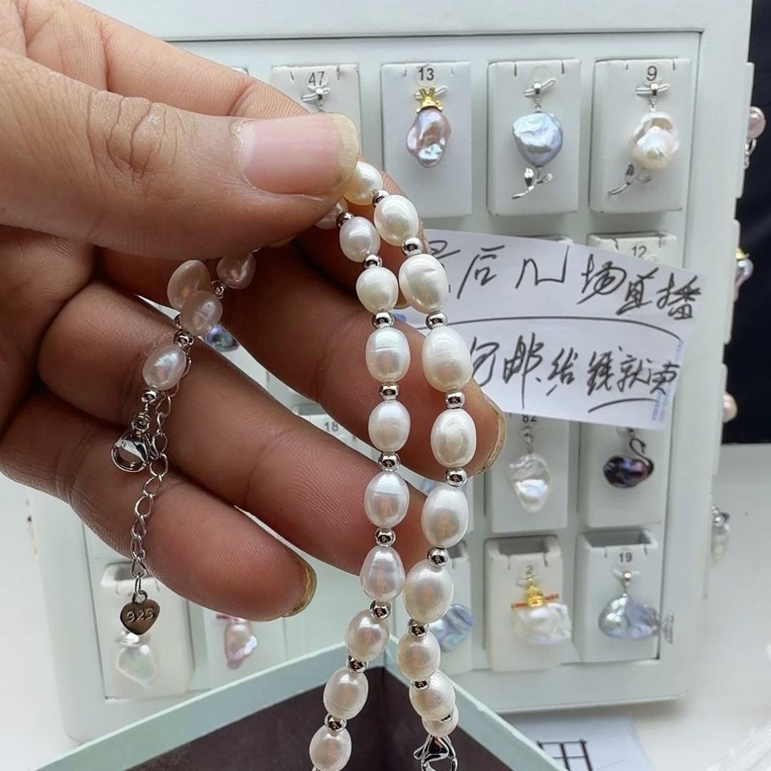 颈饰淡水珍珠合金