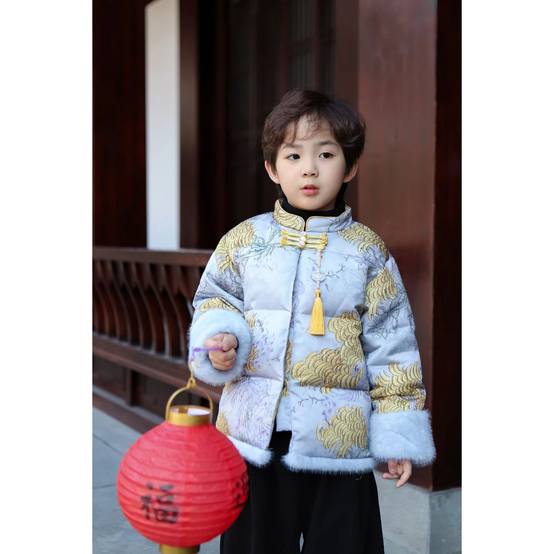 【现货】伟伟同款【锦绣前程】2024冬季新款新年中国风羽绒服WW0499