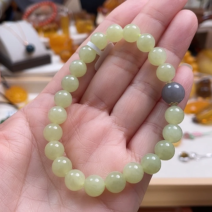 和田玉18K金镶嵌珠宝奇石8.1