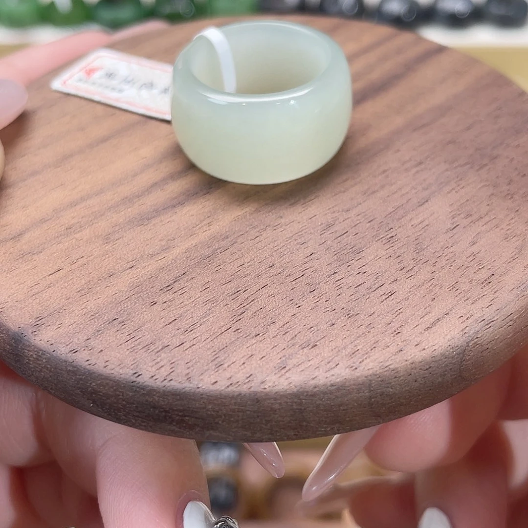 和田玉戒指未镶嵌8-17.6