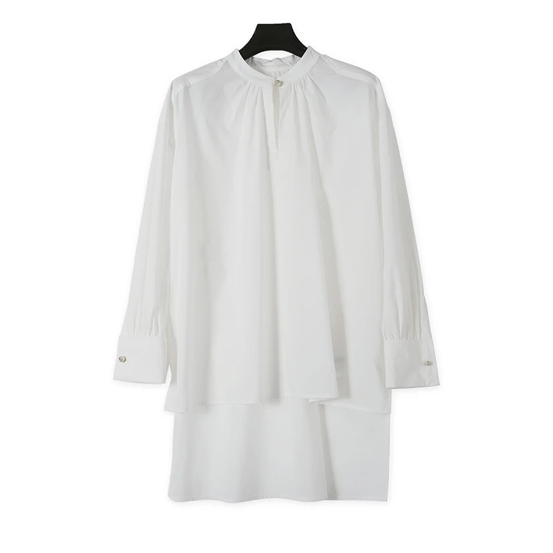 百搭简约商务女士长袖衬衫15023