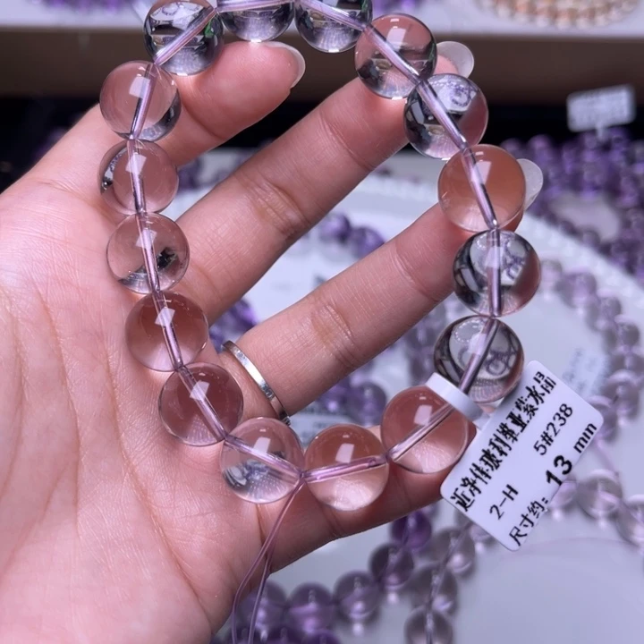 紫晶未镶嵌手串灯泡玻利维亚