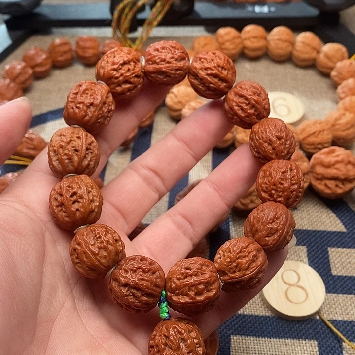 文玩核桃手串荔枝纹手串
