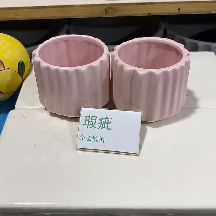 紫砂花盆多肉植物盆瑕疵有孔