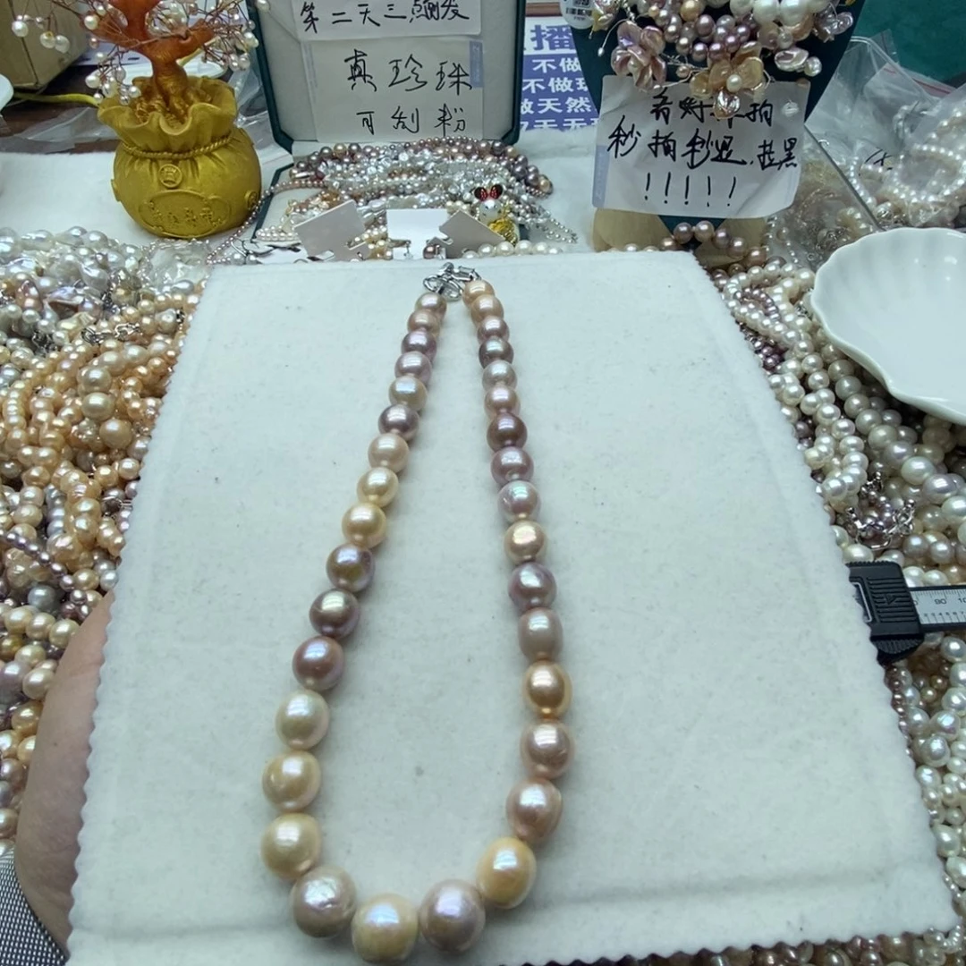 欢***颜银S925镶嵌淡水珍珠天然淡水珍珠无人工干预