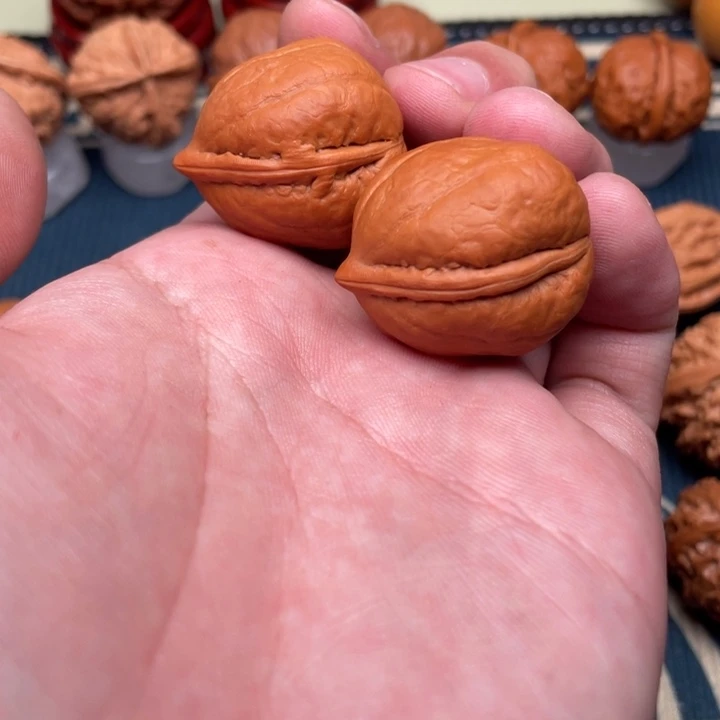 文玩核桃把件四方蝉