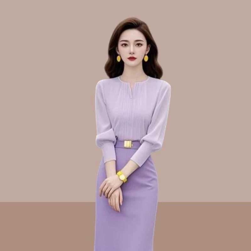 通勤衬衫韩系2026年春秋季新款简约小个子气质温柔甜美风女装上衣