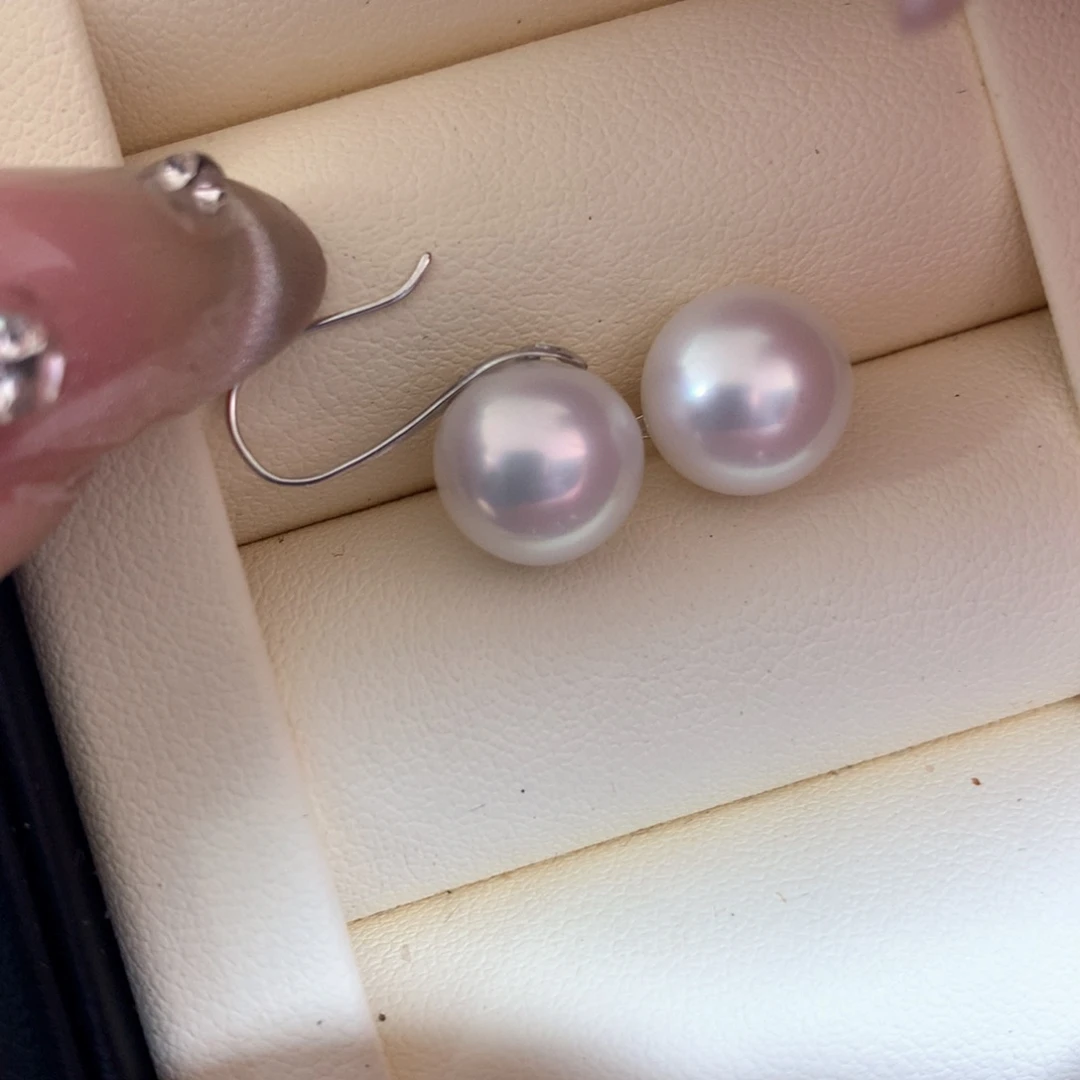 海水珍珠耳饰18K金镶嵌